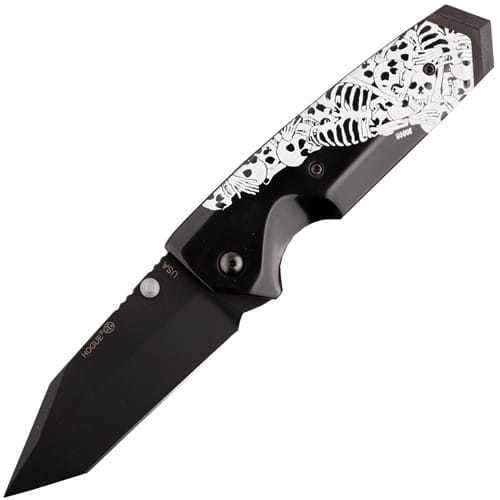 491 Hogue EX-02 Tanto Custom Skulls & Bones