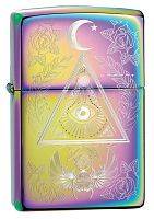  зажигалка ZIPPO Classic Eye of Providence Design с покрытием Multi Color