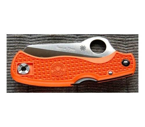 5891 Spyderco Rescue 79 mm Orange 45SOR фото 5