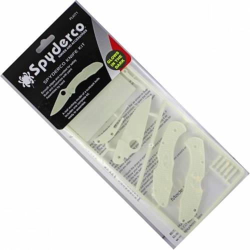 122 Spyderco Пластиковый нож-конструктор Delica 4 Glow in the Dark Plastic Kit фото 8