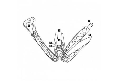 727 Leatherman МультитулSkeletool фото 2