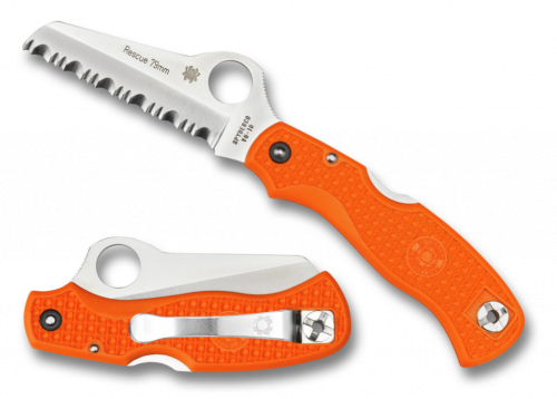 5891 Spyderco Rescue 79 mm Orange 45SOR фото 3