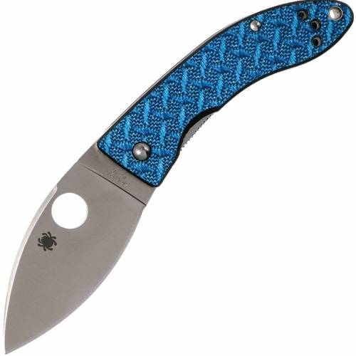 5891 Spyderco Lil' Lum Blue Nishijin - 205GFBLP фото 7