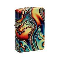  зажигалка ZIPPO Colorful Swirl с покрытием Glow In The Dark Green