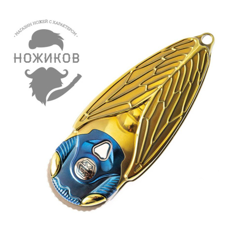 Складной нож Rikeknife Cicada Gold от Rike фото 3