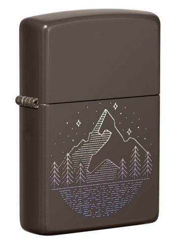 138 ZIPPO  ZIPPO Mountain Designпокрытием Brown