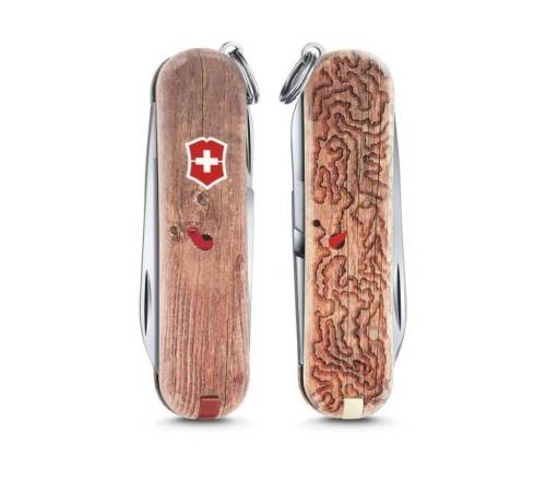 410 Victorinox Classic limited edition 2017 &Woodworm& (0.6223.L1706) 58мм 7функций дерево