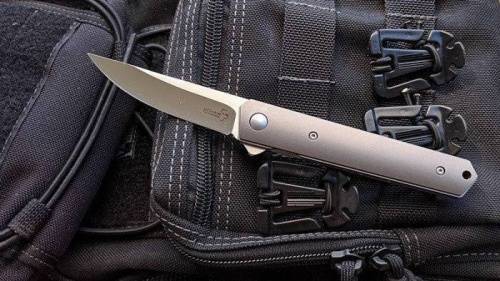 3810 Boker Mini Kwaiken Titanium Folder (IKBS® Flipper) - 01BO290 фото 16