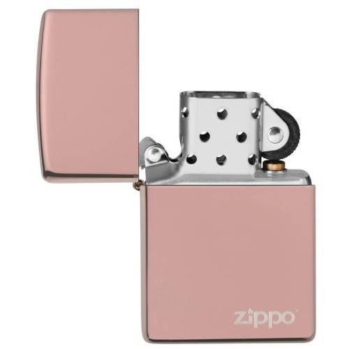 138 ZIPPO ЗажигалкаLogo Classic с покрытием High Polish Rose Gold фото 5