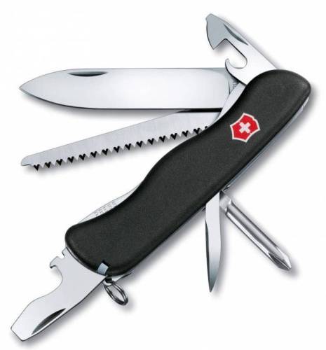  Victorinox Нож перочинныйTrailmaster 0.8463.3 с фиксатором лезвия 12 функций черный