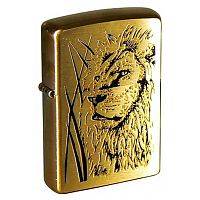  зажигалка ZIPPO Proud Lion Brushed Brass