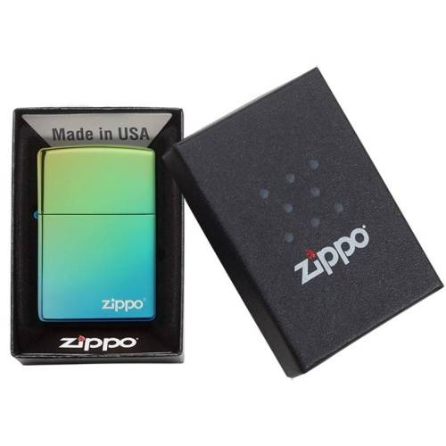 499 ZIPPO ЗажигалкаLogo Classic с покрытием High Polish Teal фото 2