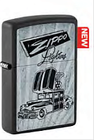  зажигалка ZIPPO Car Design с покрытием Black Matte