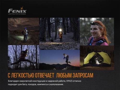 21 Fenix Налобный фонарьHM23 Cree XP-G2 (R5) фото 11