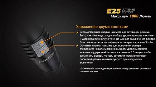 125 Fenix Фонарь Fenix E25UE Cree XP-L V5 фото 6