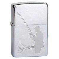 Зажигалка ZIPPO Fisherman Brushed Chrome