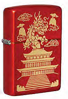  зажигалка ZIPPO Eastern Design с покрытием Metallic Red