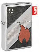 Зажигалка ZIPPO Vintage с покрытием High Polish Chrome