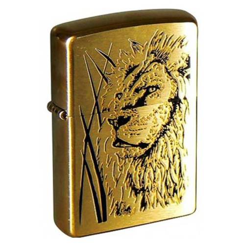 20 ZIPPO ЗажигалкаProud Lion Brushed Brass фото 6