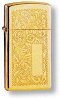 Золотая зажигалка Зажигалка ZIPPO High Polish Brass