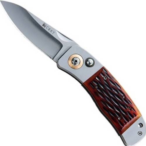 5891 CRKT Lake's P.A.L. Folding Knife Jigged Bone