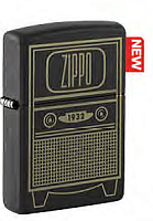  зажигалка ZIPPO Vintage TV Design с покрытием Black Matte