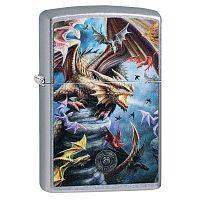  зажигалка ZIPPO Anne Stokes с покрытием Street Chrome