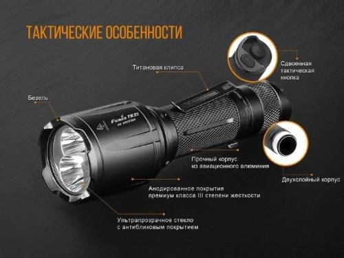 5 Fenix Фонарь тактическийTK25 UV Cree XP-G2 (ультрафиолет) фото 12