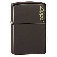  зажигалка ZIPPO Logo Classic с покрытием Brown Matte