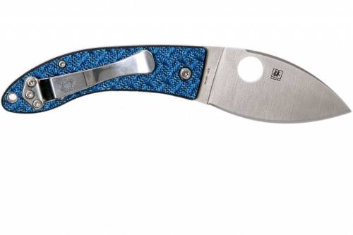 5891 Spyderco Lil' Lum Blue Nishijin - 205GFBLP фото 2