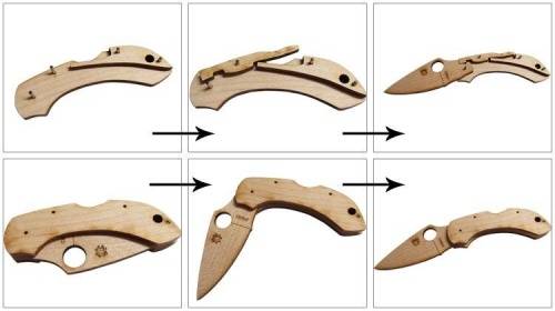 122 Spyderco Сувенирный (дерево) Dragonfly Wooden Kit фото 15