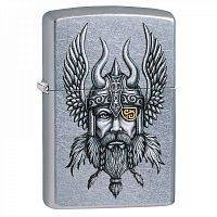 Зажигалка ZIPPO Viking Warrior с покрытием Street Chrome™