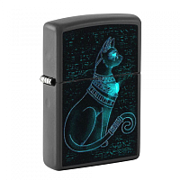 Зажигалка ZIPPO Spiritual Cat с покрытием Black Light