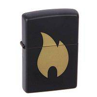 Зажигалка ZIPPO Flame с покрытием Black Matte