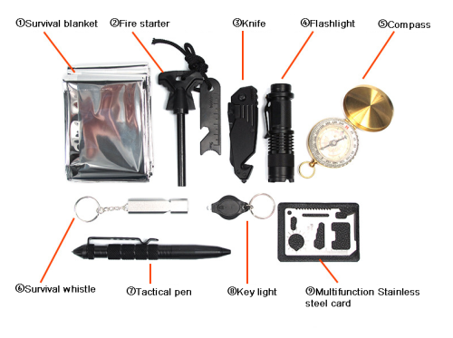 Набор для выживания Kyson 9-в-1 фото 6