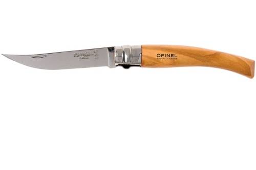 5891 Opinel Нож складной филейный№8 VRI Folding Slim Olivewood фото 9