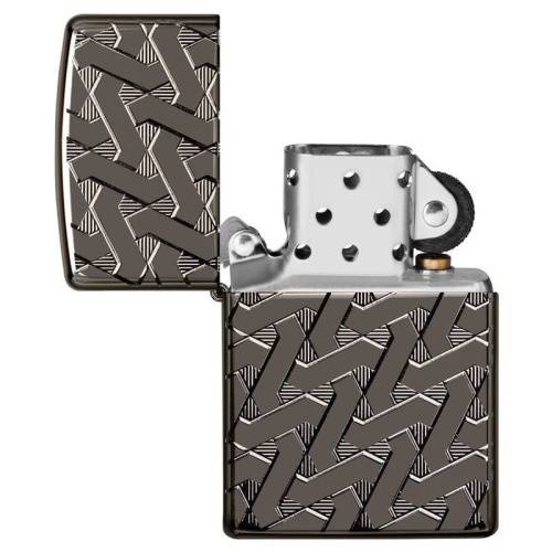 321 ZIPPO Зажигалка ZIPPO 49173 Armor с покрытием High Polish Black Ice фото 5