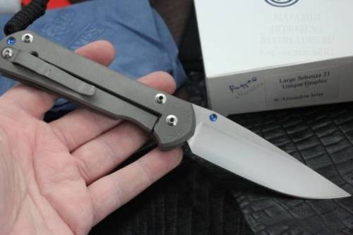 3810 Chris Reeve Large Sebenza 21 Almandine Cabochon фото 10