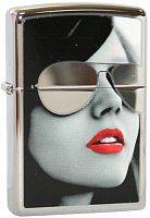  зажигалка ZIPPO Sunglasses High Polish Chrome