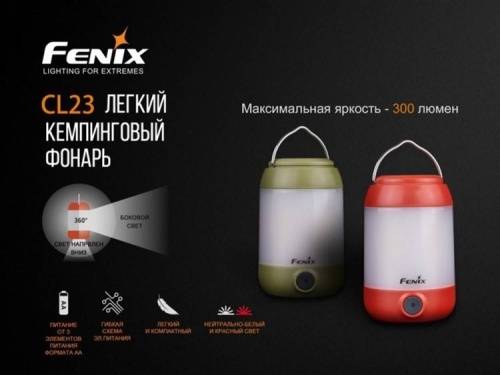  Fenix ФонарьCL23 зеленый фото 5