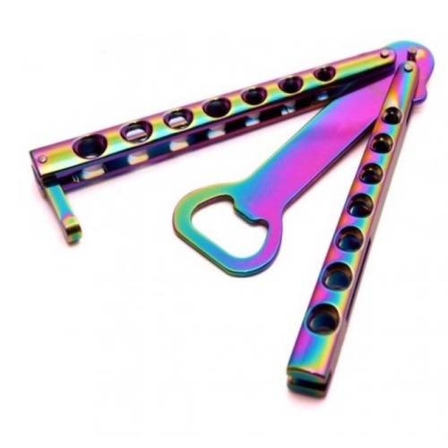 5891 Boker Magnum 09SC010 Rainbow Balisong