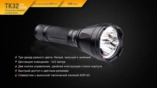 125 Fenix Фонарь тактический Fenix TK32 Cree XP-L HI V3 2016 Edition фото 18