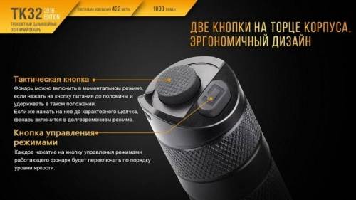 125 Fenix Фонарь тактический Fenix TK32 Cree XP-L HI V3 2016 Edition фото 14