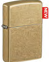 Золотая зажигалка Зажигалка ZIPPO Classic с покрытием Street Brass