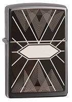 Зажигалка ZIPPO Triangles Geometry с покрытием Black Ice®