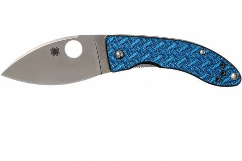 5891 Spyderco Lil' Lum Blue Nishijin - 205GFBLP фото 12